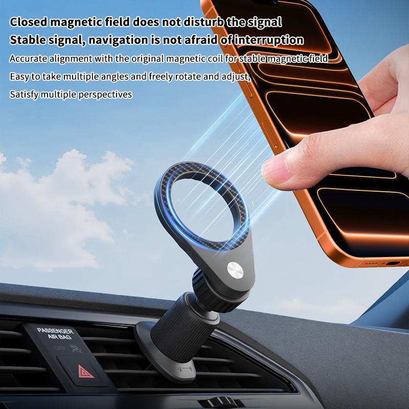 Neuer 1 Stück Carbonfaser Magn – Magnetic Phone Holder For Car Vent Bewertung und Preis