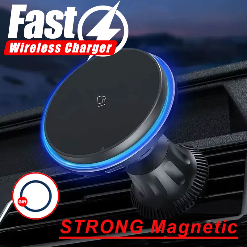 LED/RGB Magnetisches kabellose – Wireless Car Charger Mount Fast Charging Bewertung und Preis
