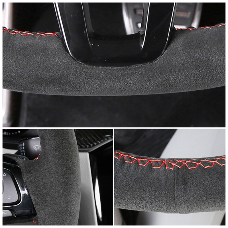 Benutzerdefinierte handgenähte – Car Steering Wheel Cover Anti Slip Breathable Bewertung und Preis
