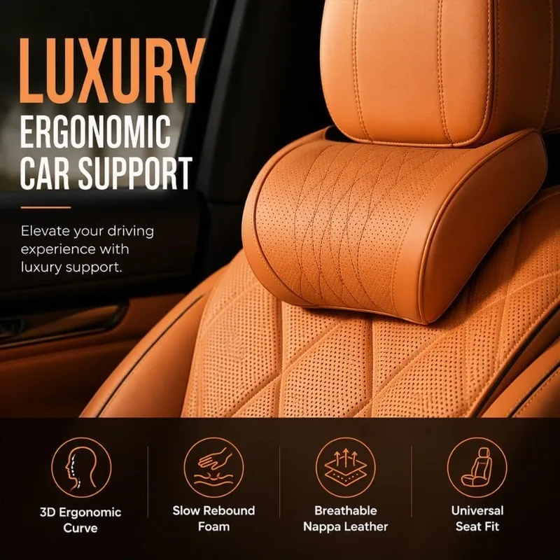 Universelles Auto-Kopfstützen- – Memory Foam Car Neck Pillow Lumbar Support Bewertung und Preis